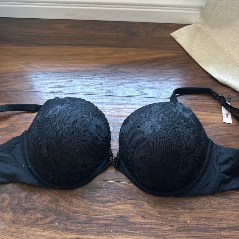 Victoria's Secret Black Lace Push-Up Bra